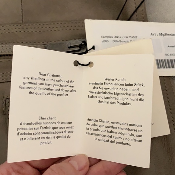 D&G Men's Leather Pants - Picture 11 of 14